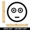 Scared Face Emoticon Self-Inking Rubber Stamp for Stamping Crafting Planners